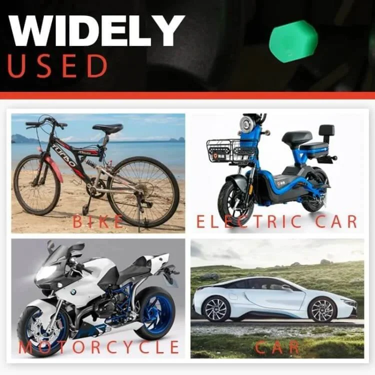 16PCS Glow-in-the-Dark Car Tire Valve Cap Set - Image 11
