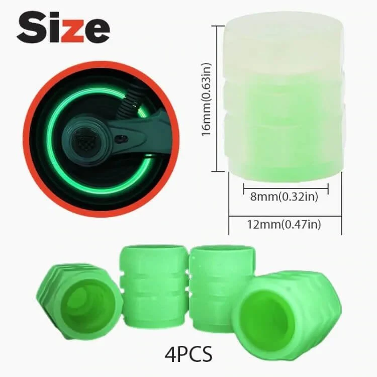 16PCS Glow-in-the-Dark Car Tire Valve Cap Set - Image 12