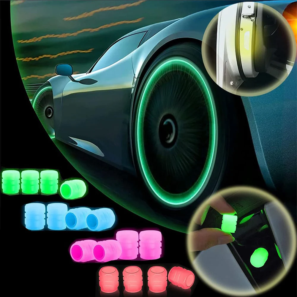 16PCS Glow-in-the-Dark Car Tire Valve Cap Set - Image 3