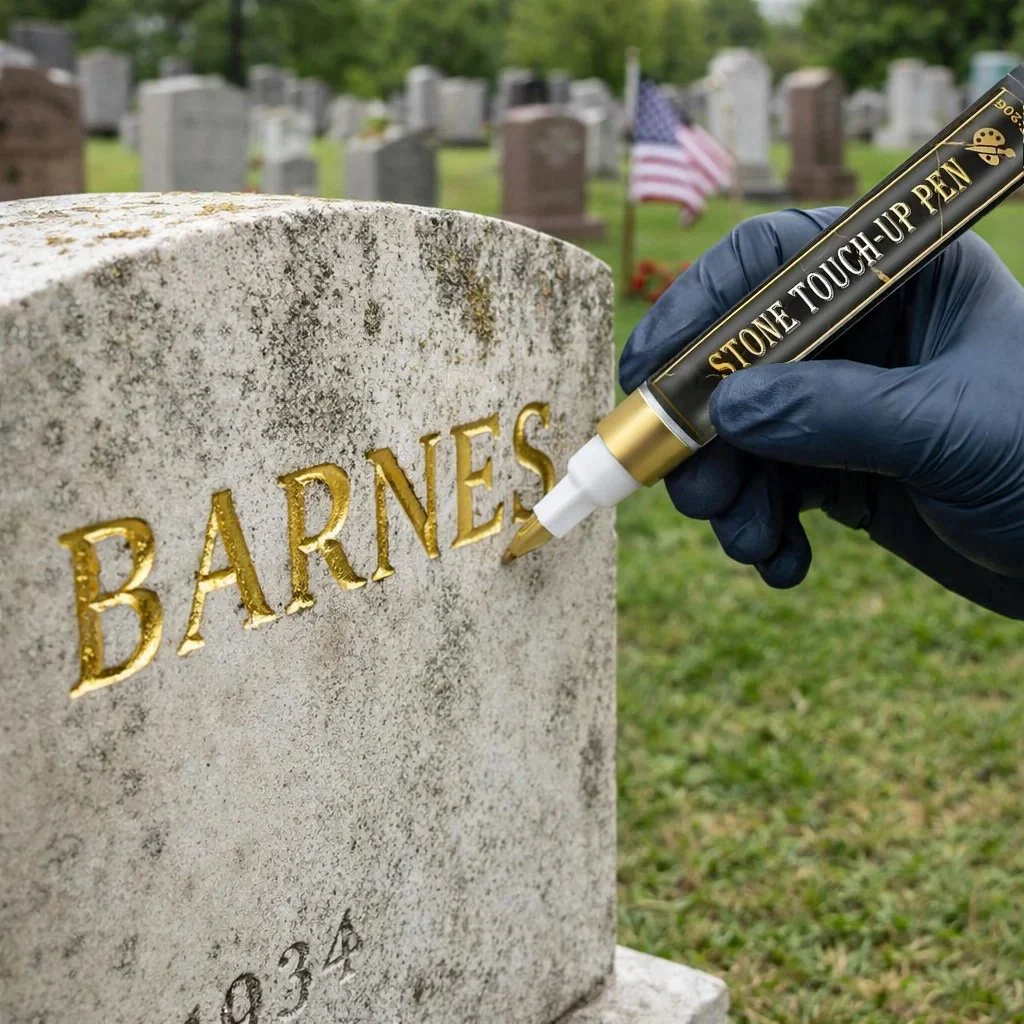 🐦Golden Tombstone Marker Pen for Restoring Faded Grave Inscriptions - Image 10
