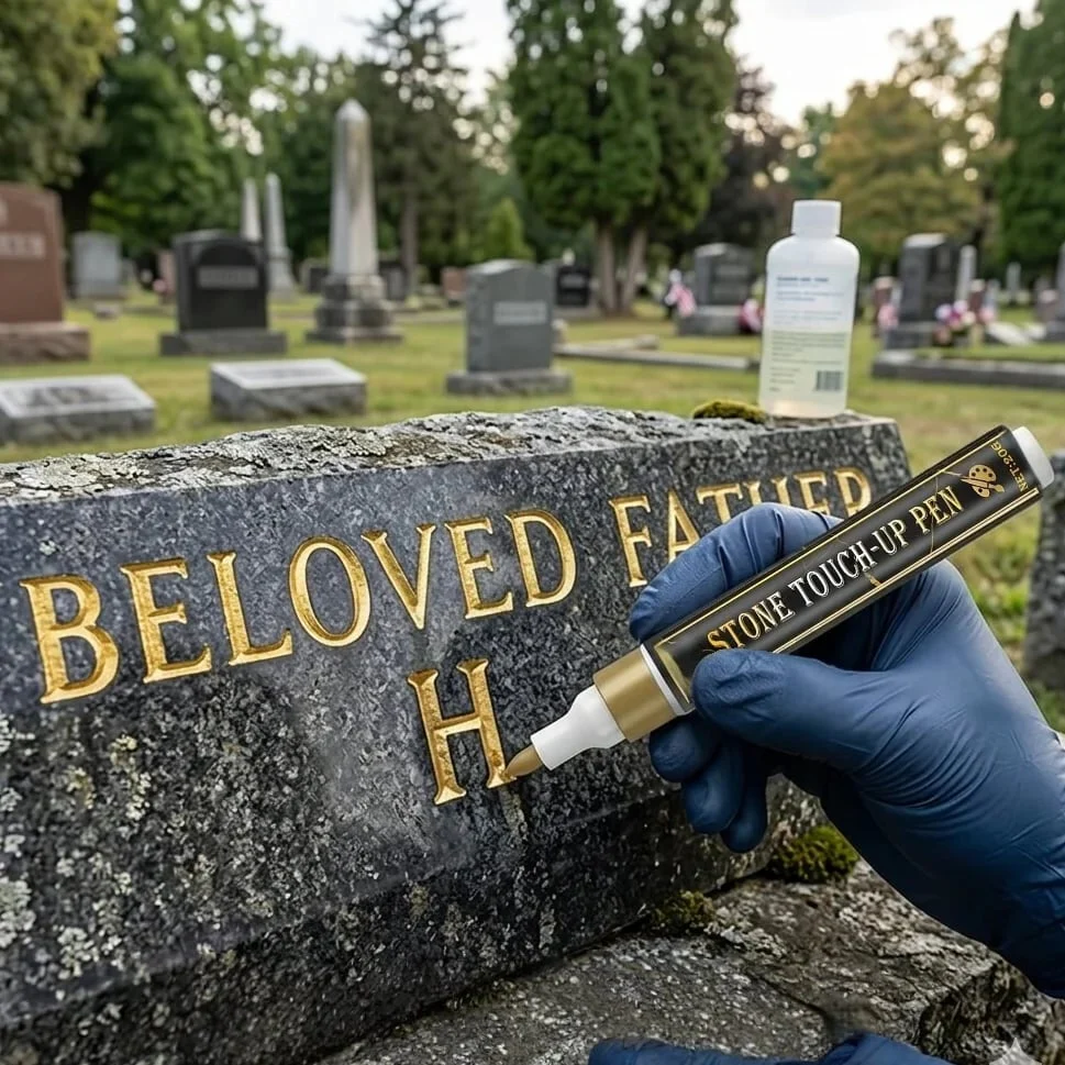 🐦Golden Tombstone Marker Pen for Restoring Faded Grave Inscriptions - Image 11