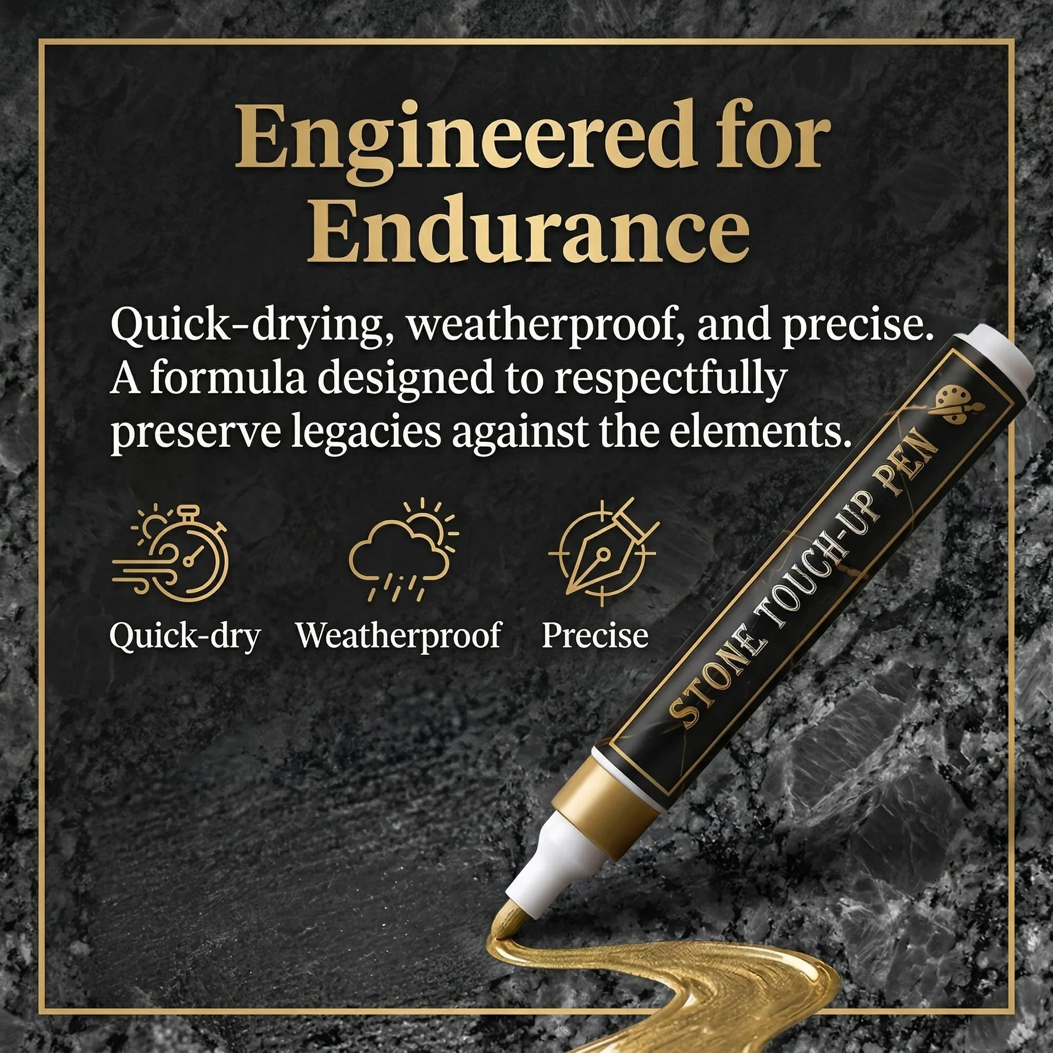 🐦Golden Tombstone Marker Pen for Restoring Faded Grave Inscriptions - Image 4