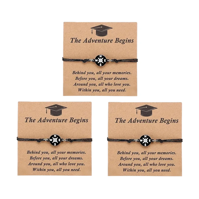 Graduation Compass Bracelet for Class of 2026 – Inspirational Gift for Her Him, High School College 8th Grade Graduate, Stainless Steel with Heartfelt Card & Graduation Cap Box - Image 10