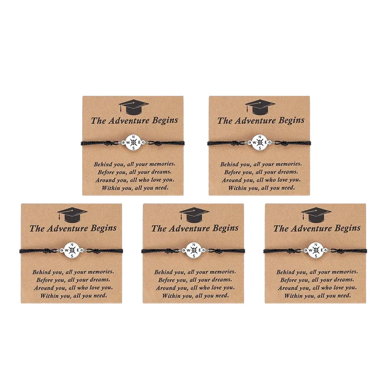 Graduation Compass Bracelet for Class of 2026 – Inspirational Gift for Her Him, High School College 8th Grade Graduate, Stainless Steel with Heartfelt Card & Graduation Cap Box - Image 11