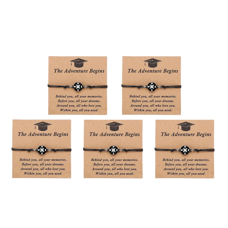 Graduation Compass Bracelet for Class of 2026 – Inspirational Gift for Her Him, High School College 8th Grade Graduate, Stainless Steel with Heartfelt Card & Graduation Cap Box - Image 12