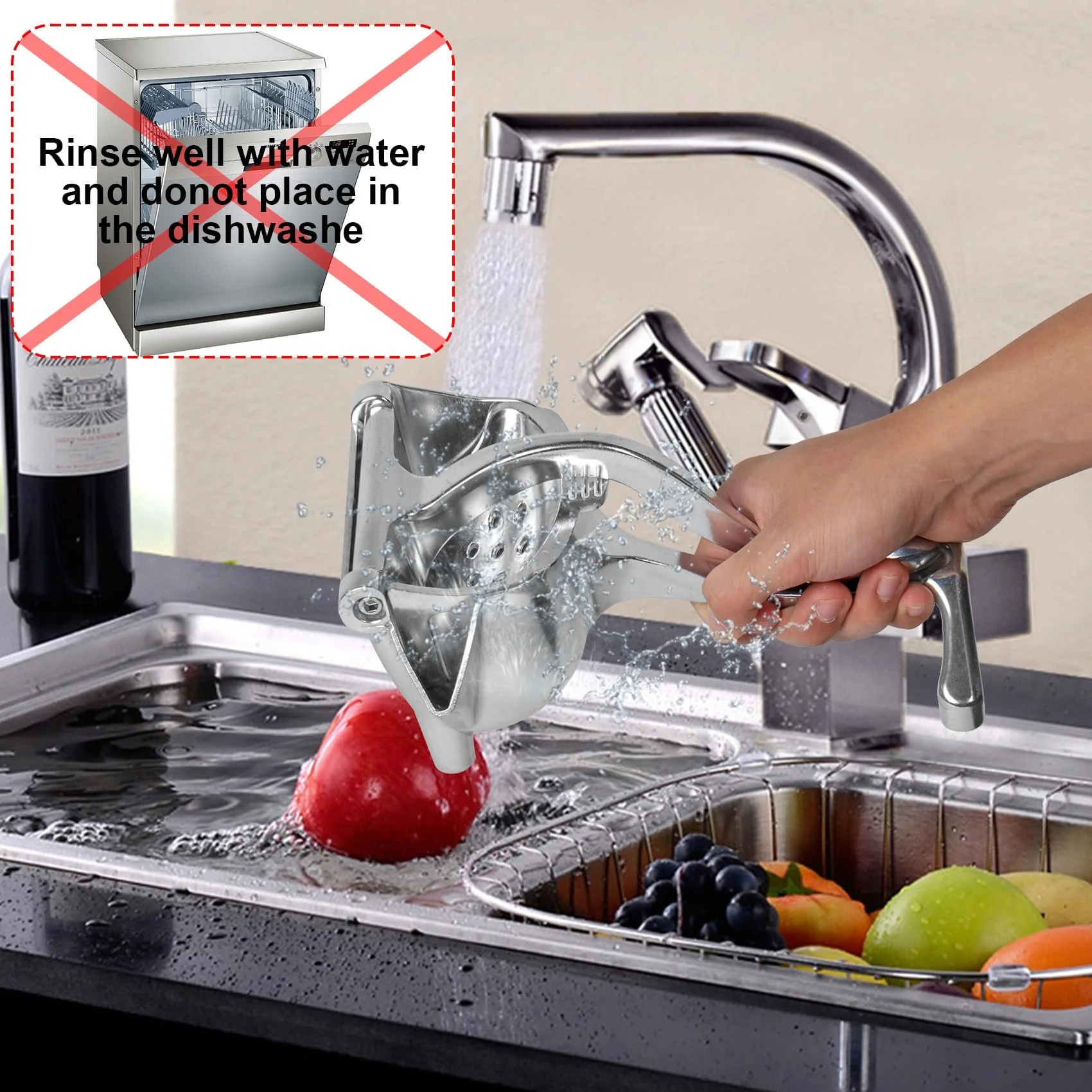 Hand Juicer Squeezer- Aluminum Manual Press Juicer🍹 - Image 5