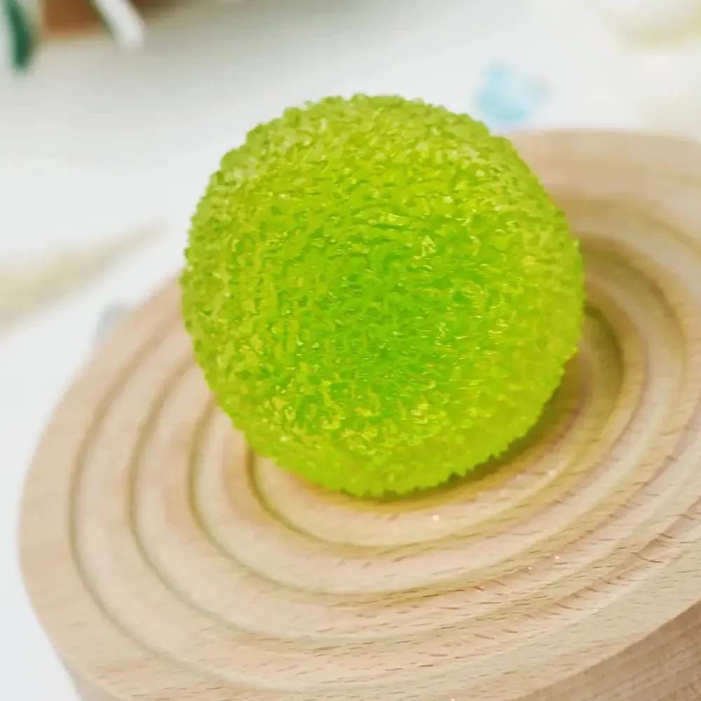 🔥✨Handcrafted Crystal Mochi Ball Squishy Toy – Soft TPR Stress Relief Fidget 💖 - Image 3