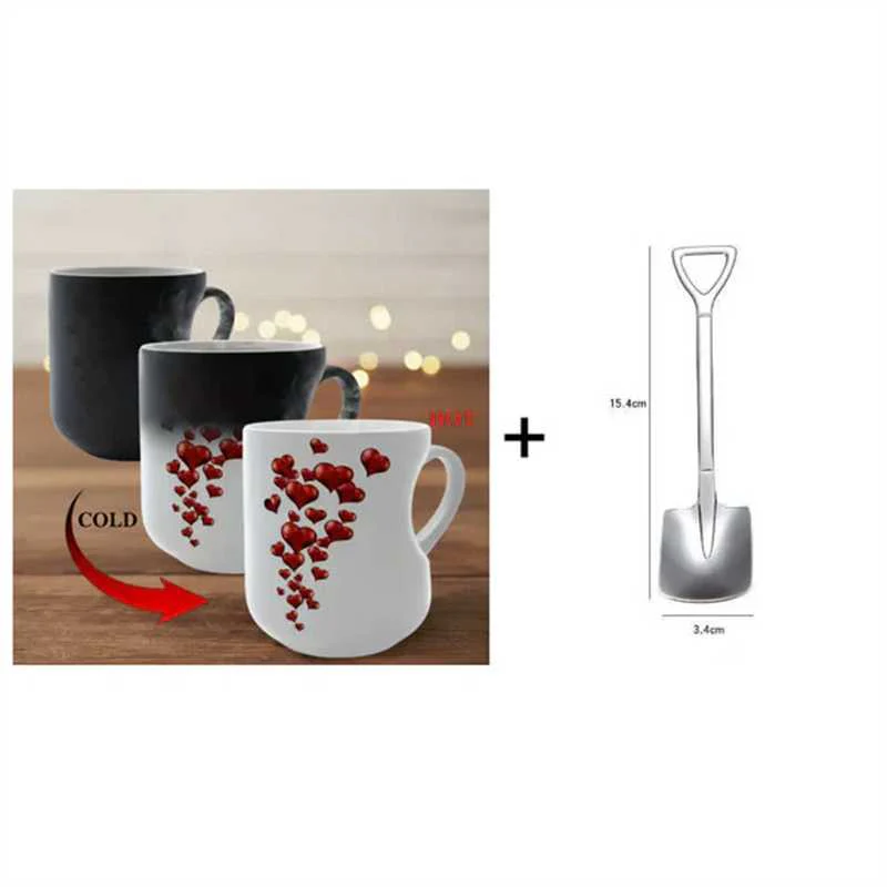 Heart-Shaped Color Changing Magic Ceramic Mug - Image 11