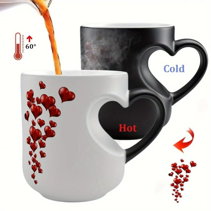 Heart-Shaped Color Changing Magic Ceramic Mug - Image 5