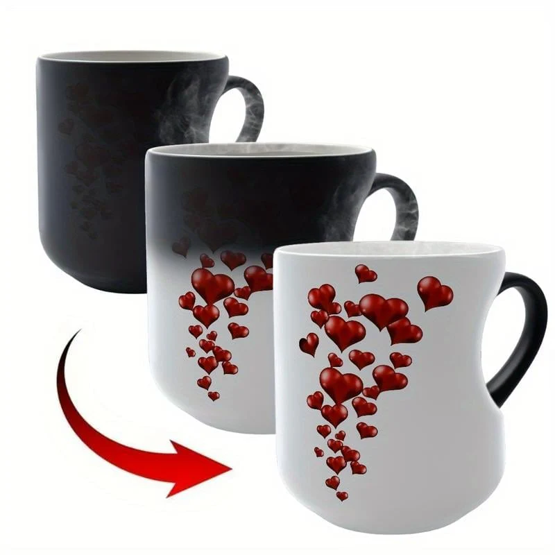 Heart-Shaped Color Changing Magic Ceramic Mug - Image 8