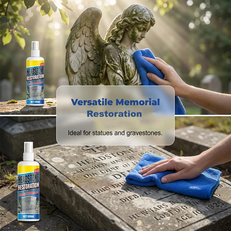 ⏰🎁Headstone Cleaning & Restoration Spray – Remove Stains Instantly - Image 6