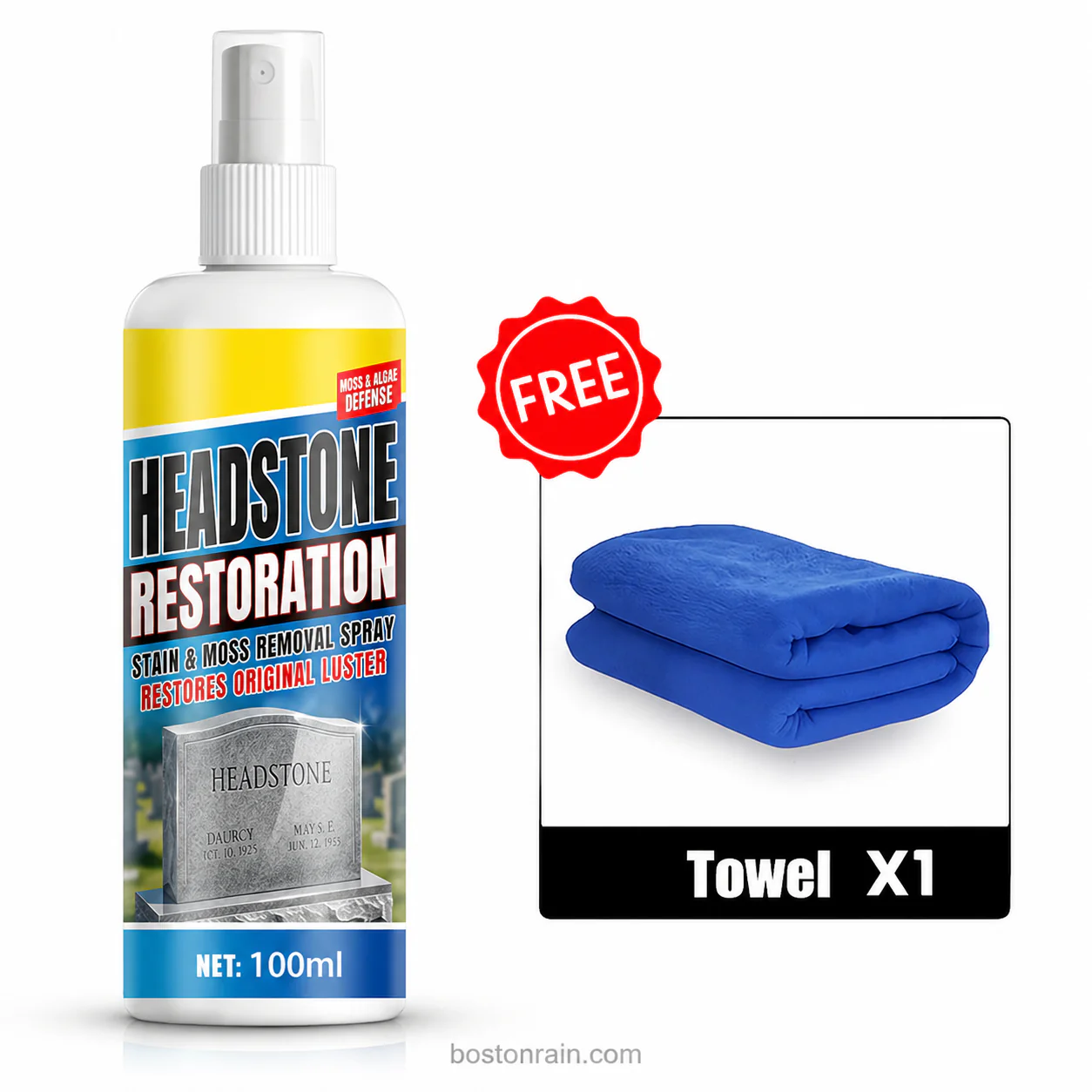 ⏰🎁Headstone Cleaning & Restoration Spray – Remove Stains Instantly - Image 8