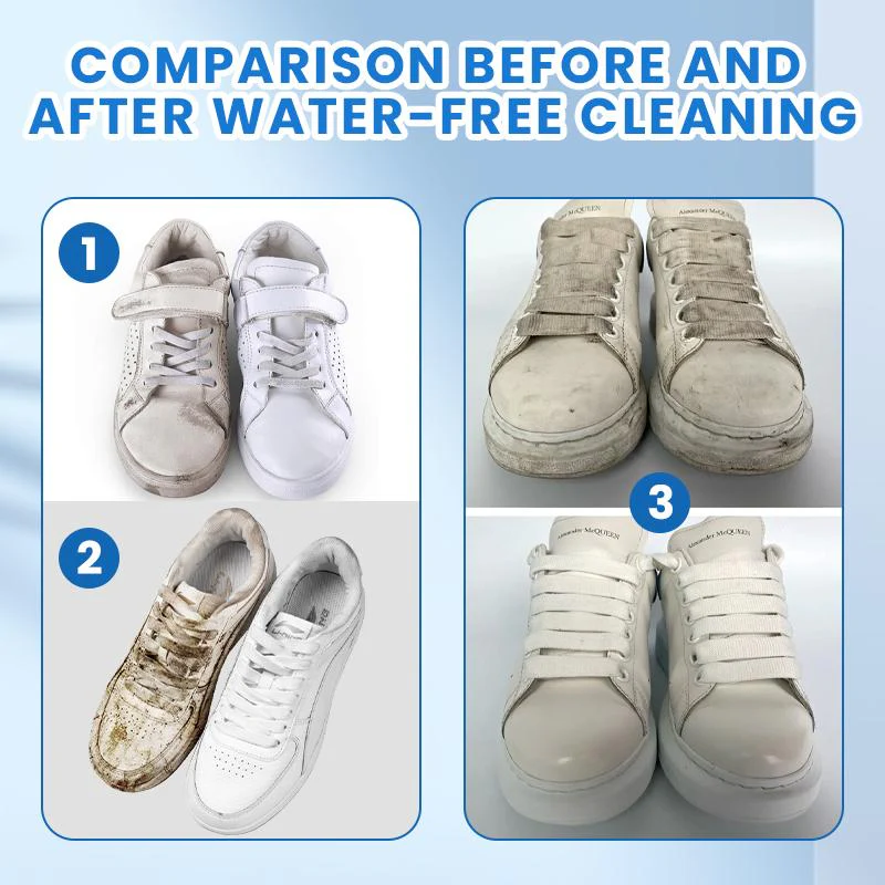 White Shoe Cleaner Cream  |   Multipurpose No-Wash Solid Comes with Sponge - Image 4
