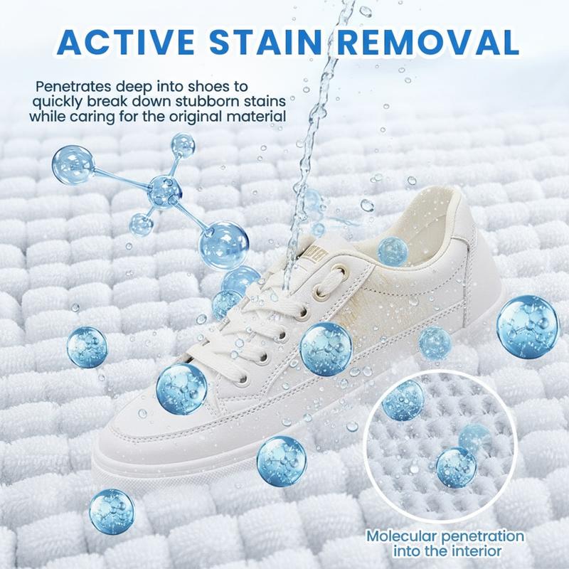 White Shoe Cleaner Cream  |   Multipurpose No-Wash Solid Comes with Sponge - Image 5