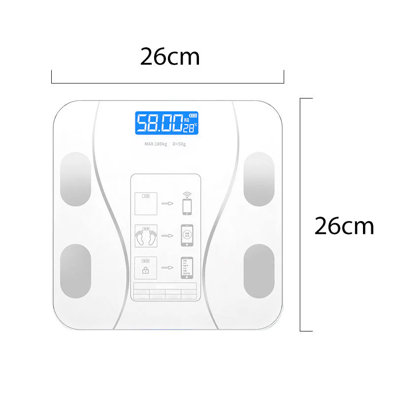 Smart BMI Digital Wireless Weight Scales with LCD Display - Image 14