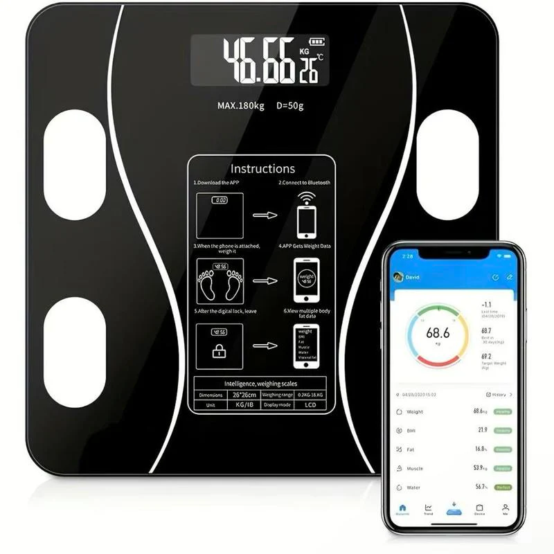 Smart BMI Digital Wireless Weight Scales with LCD Display - Image 3