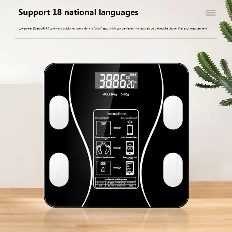 Smart BMI Digital Wireless Weight Scales with LCD Display - Image 4