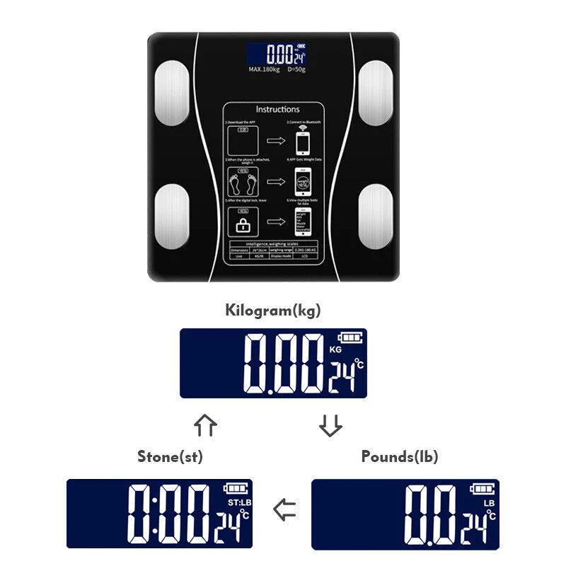 Smart BMI Digital Wireless Weight Scales with LCD Display - Image 5