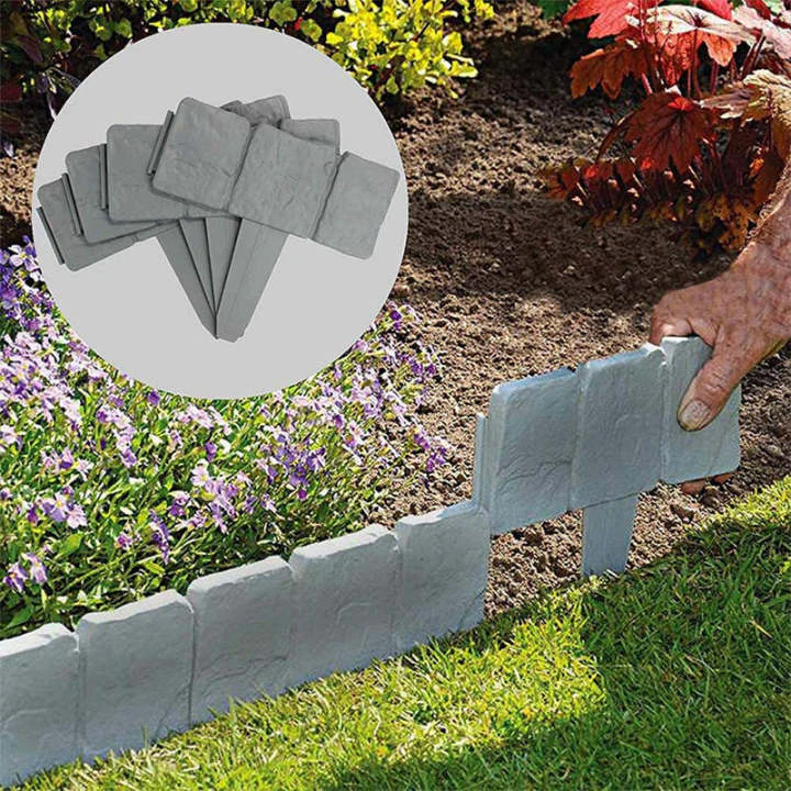 Imitation Stone Garden Fence - DIY Garden Edging Border - Image 11