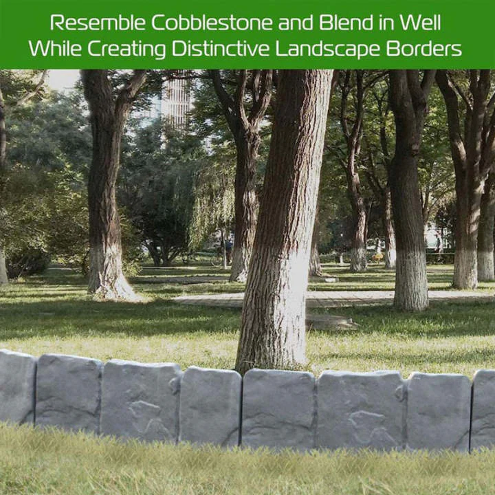 Imitation Stone Garden Fence - DIY Garden Edging Border - Image 12