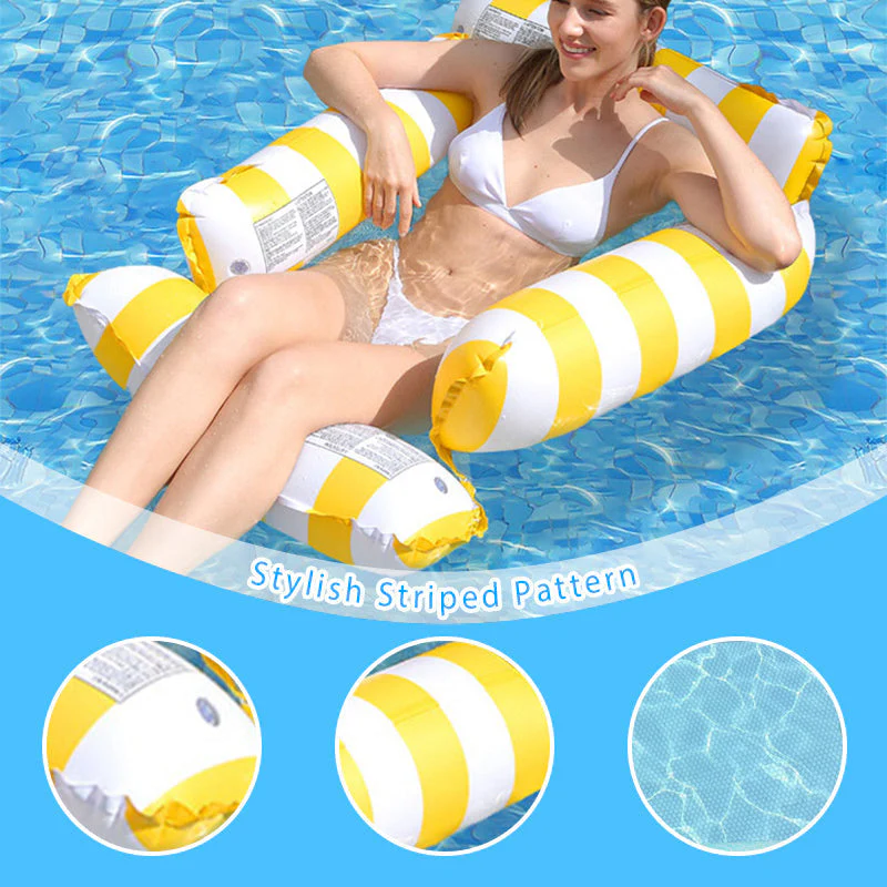📢📢50% OFF !! ⏰Inflatable Stripe Pool Float Lounge Chair - Image 2