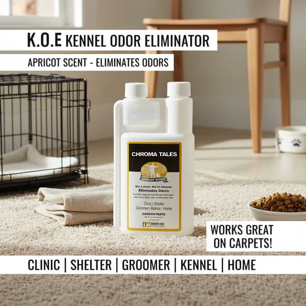 Kennel Odor Eliminator 🍑  Concentrate – Non-Enzymatic, Apricot & Fresh Scents for Tough Pet Odors - Image 2