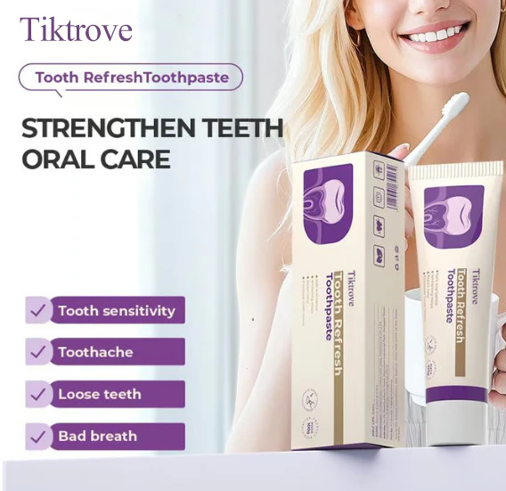 TIKTROVE Oral Care Toothpaste, Prevent Tooth Loss, Natural Ingredients