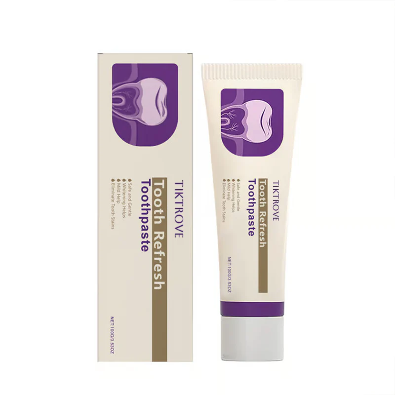 Tiktrove Toothpaste, Fresh Breath, Natural Ingredients, Gentle Care
