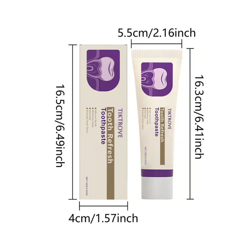 Tiktrove Toothpaste, Fresh Breath, Natural Ingredients, Gentle Care - Image 12