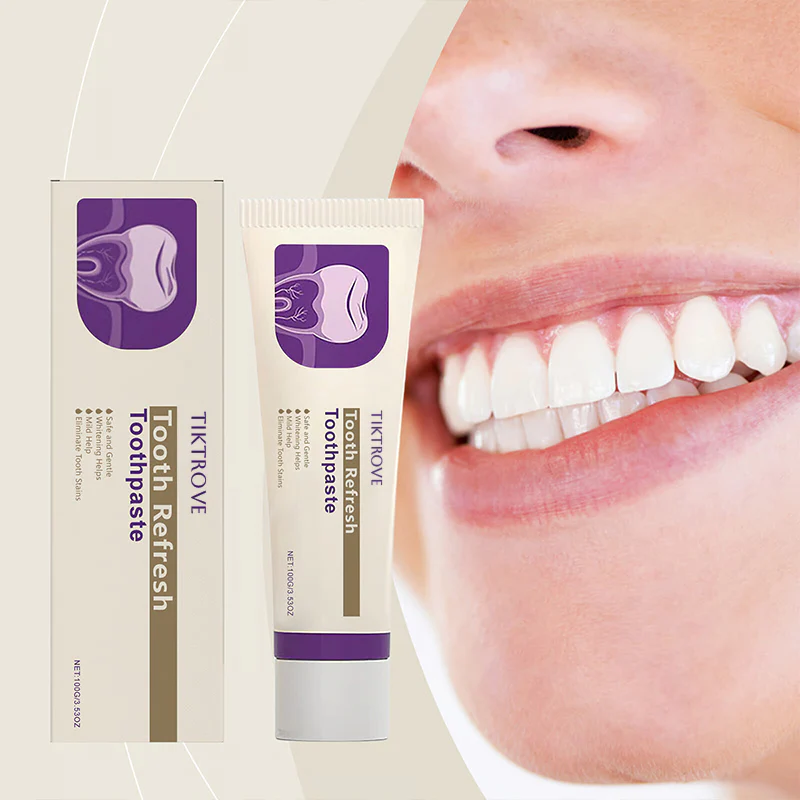 Tiktrove Toothpaste, Fresh Breath, Natural Ingredients, Gentle Care - Image 2