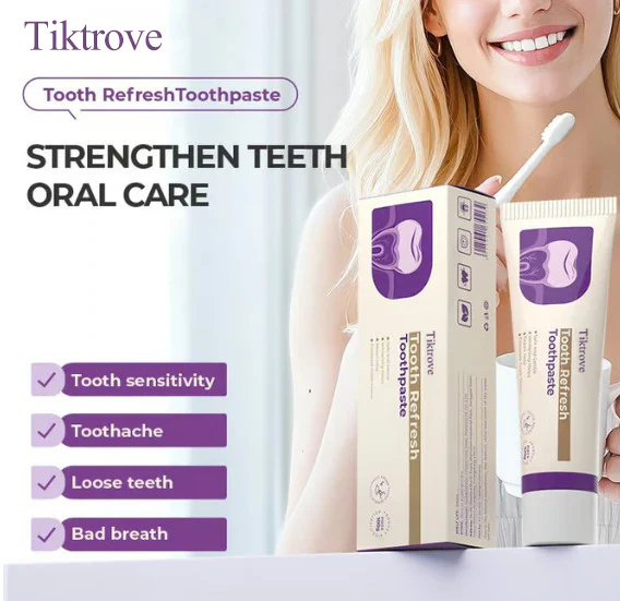 Tiktrove Toothpaste, Fresh Breath, Natural Ingredients, Gentle Care - Image 5