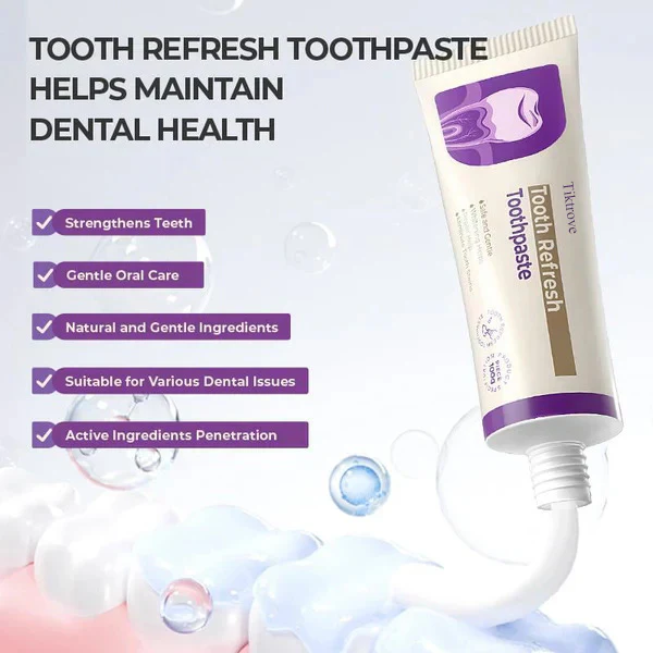 Tiktrove Toothpaste, Fresh Breath, Natural Ingredients, Gentle Care - Image 8