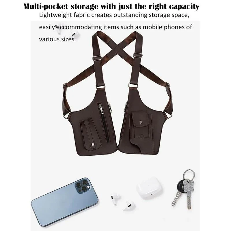 Premium Leather Adjustable Underarm Shoulder Bag for Men & Women - Image 10