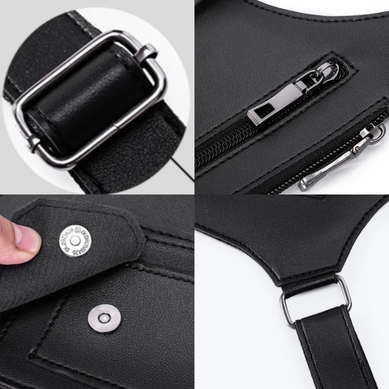 Premium Leather Adjustable Underarm Shoulder Bag for Men & Women - Image 13