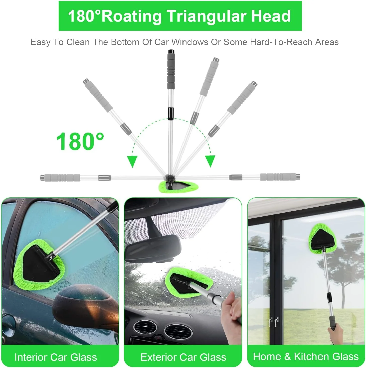 🔥Microfiber Car Windshield Cleaning Tool with Extendable Handle - Image 10