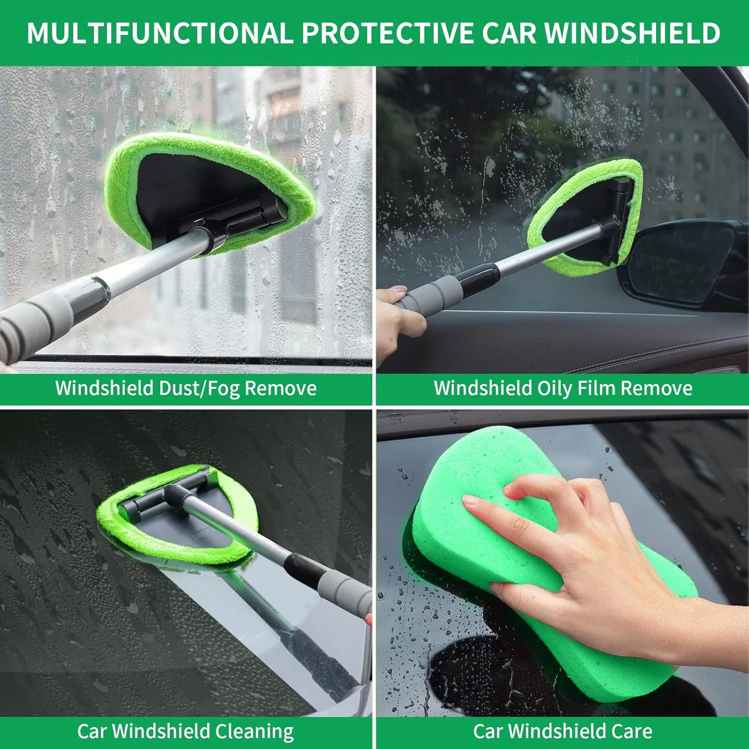🔥Microfiber Car Windshield Cleaning Tool with Extendable Handle - Image 3