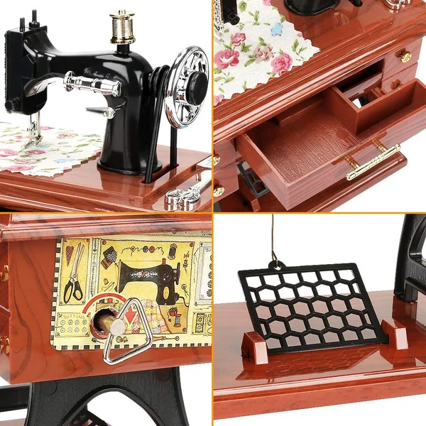 🪗Time Limit Sale 50% OFF - Wood Mini Sewing Machine Music Box - Image 10