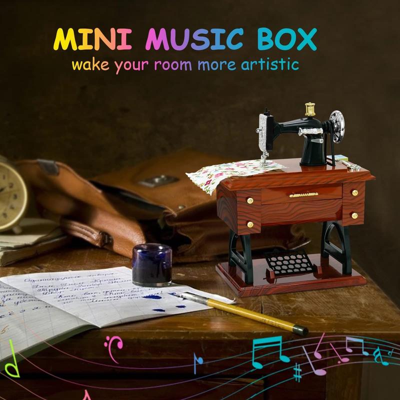 🪗Time Limit Sale 50% OFF - Wood Mini Sewing Machine Music Box - Image 3