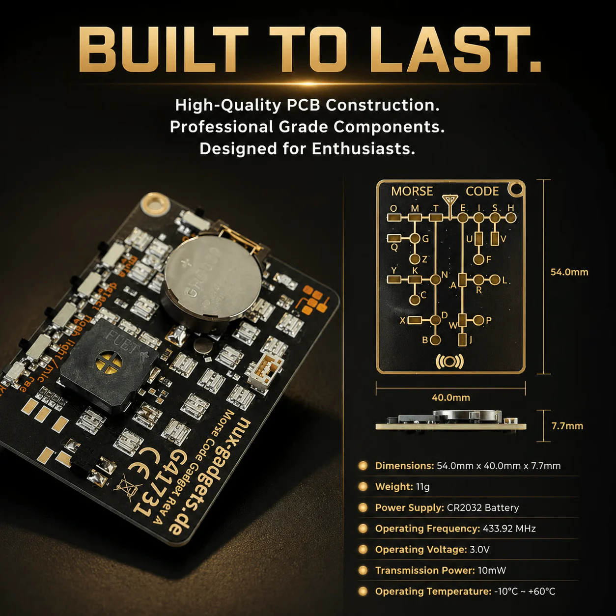 🔥Last Day 49% Off - 📟 Morse Code Trainer Card Pro (LED Edition) - Image 10