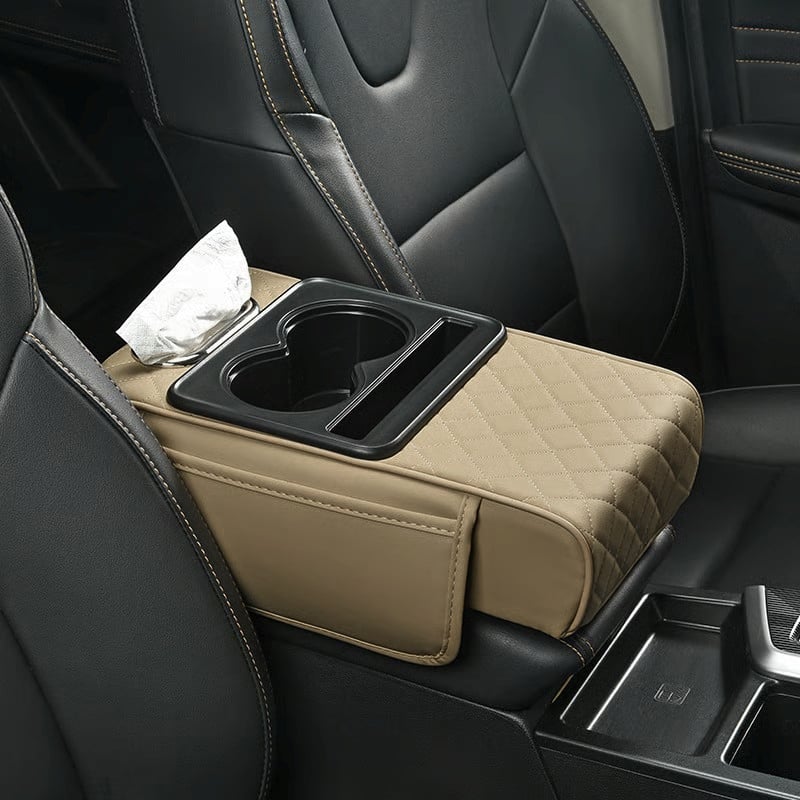 Multifunctional PU Leather Car Armrest Box Mat - Image 10