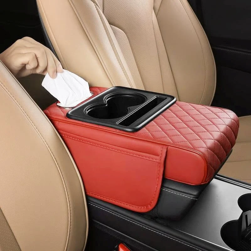 Multifunctional PU Leather Car Armrest Box Mat - Image 11
