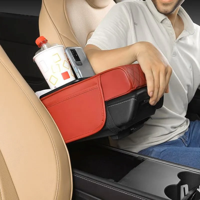 Multifunctional PU Leather Car Armrest Box Mat - Image 4