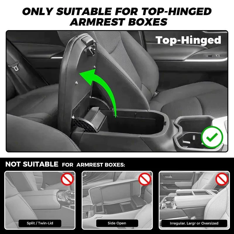 Multifunctional PU Leather Car Armrest Box Mat - Image 8