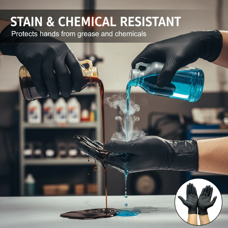 🎁 Nitrile Pro Gloves – Heavy Duty, Slip & Stain Resistant, Scratch Resistant - Image 3