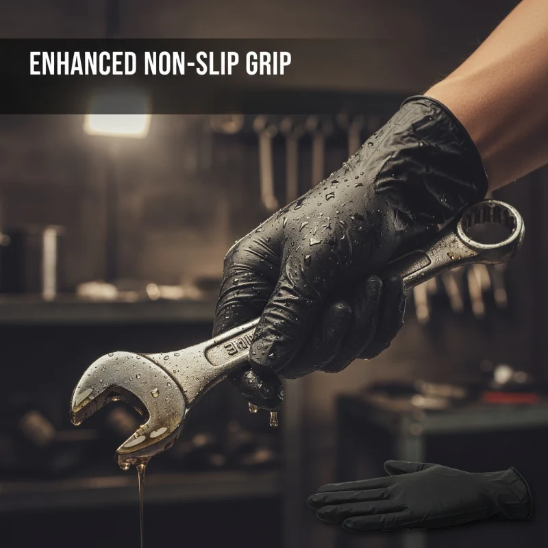 🎁 Nitrile Pro Gloves – Heavy Duty, Slip & Stain Resistant, Scratch Resistant - Image 4
