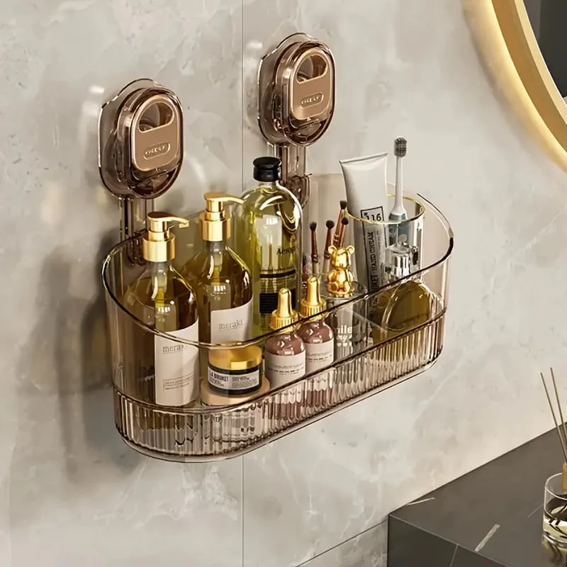 No-Drill Bathroom Suction Storage Box – Large Capacity & Strong Load-Bearing - Image 8