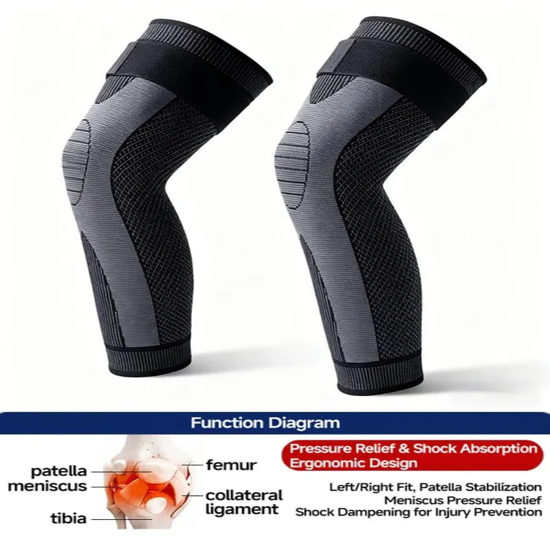 🔥Hot Sale🔥Warm Knee & Leg Sleeve | Non-Slip Long Cotton Sleeve for Fall/Winter（1 set 2 pcs） - Image 7