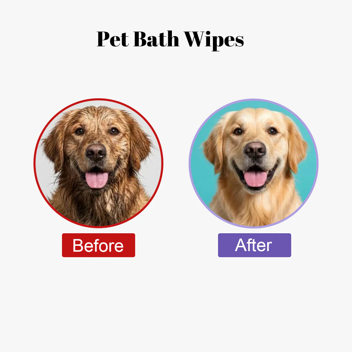 Pet Cleaning Glove Wipes: No-Rinse Waterless Bath (20 Pack) - Image 4