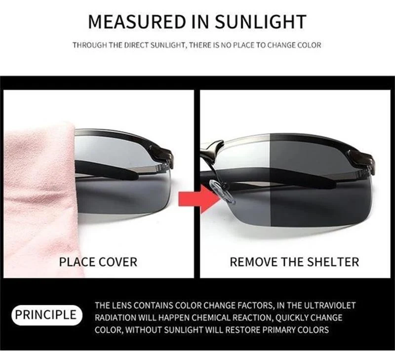 🔥2026 Photochromic Sunglasses with Anti-glare Polarized Lens - Image 5