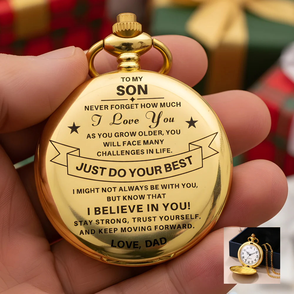 To My Son / From Dad - Luxury Vintage Pocket Watch Gift